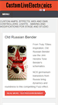 Mobile Screenshot of customliveelectronics.com
