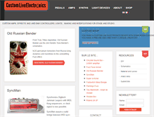 Tablet Screenshot of customliveelectronics.com